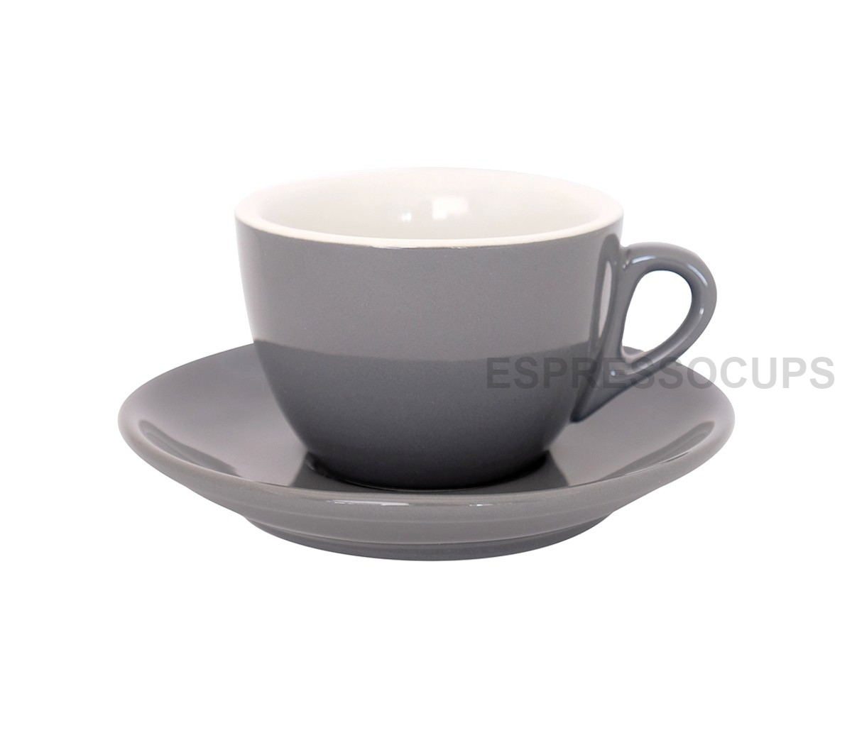 "ROSA" Cappuccino Cups 165ml - grey